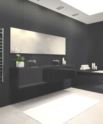 black pearl Wet Wall Panels 3 Sided Kit