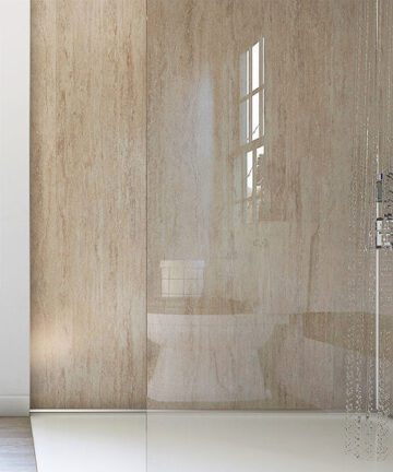 travertine matt Bathroom Cladding