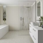silver travertine 3 silver travertine Bathroom Claddingt