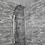 slate brick Wet Wall Panels 3 Sided Kit