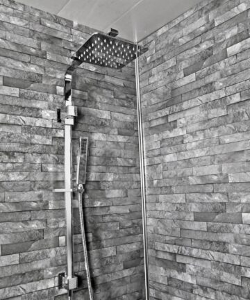 slate brick Wet Wall Panels 3 Sided Kit