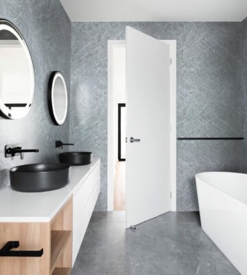 smoked sensa Wet Wall Panels 3 Sided Kit